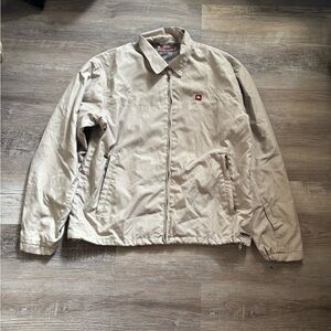 Vintage Quiksilver Light Tan WindbreakerJacket